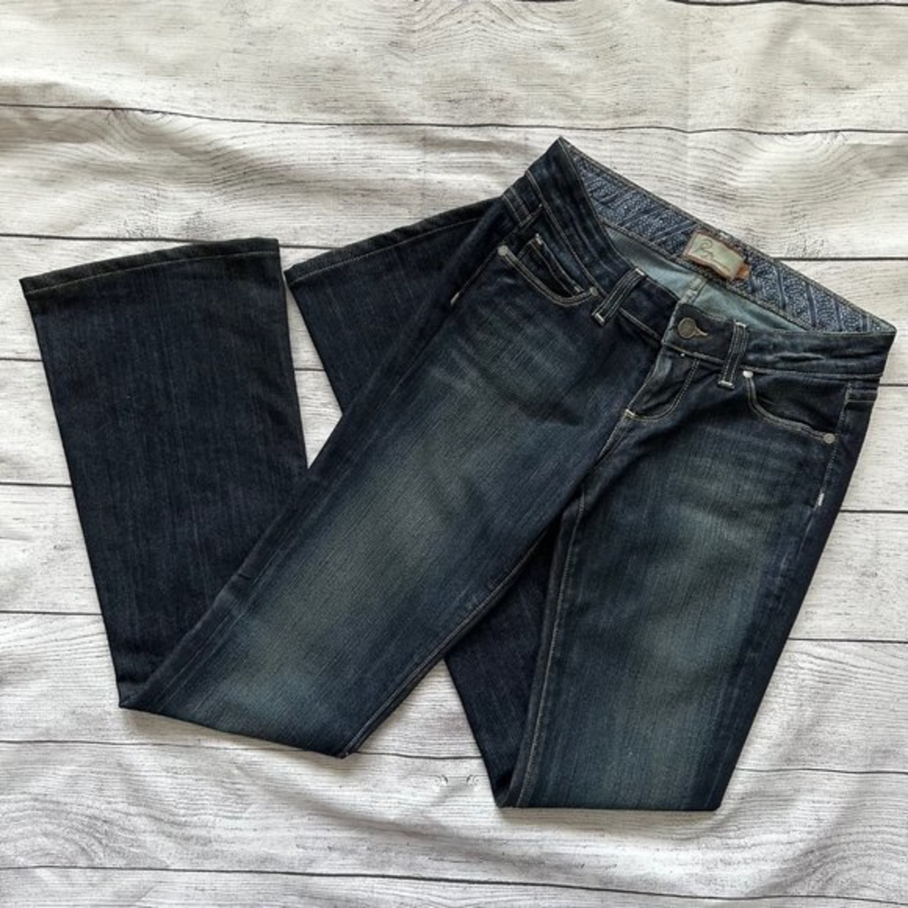 PAIGE Designer Premium‎ Denim Laurel Canyon Low-Rise Boot Cut Jeans Size 25